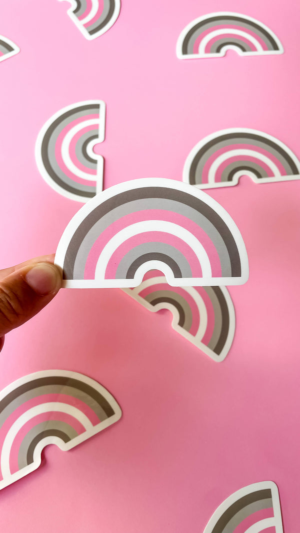 Demigirl Rainbow Sticker