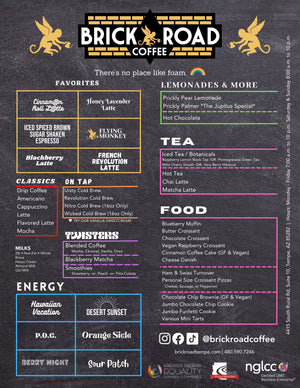 brick road coffee menu